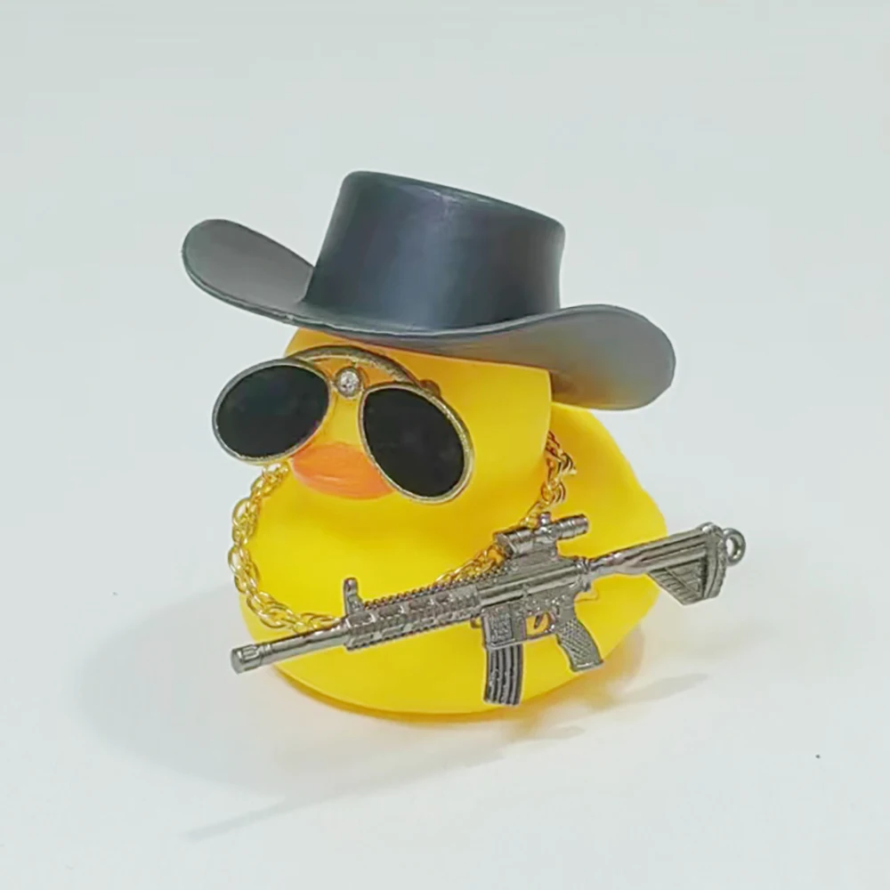 Rubber Duck for Car Dashboard, Cowboy Hat Duck Car Dashboard Decoration Necklace Squeak Ducks for Decor Home Work Place Gift
Rubber Duck for Car Dashboard, Cowboy Hat Duck Car Dashboard Decoration Necklace Squeak Ducks for Decor Home Work Place Gift