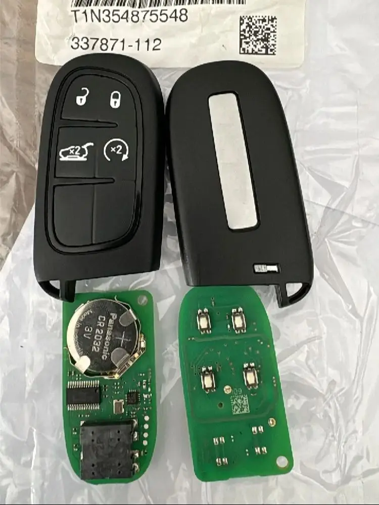 CN086007 OEM FCC GQ4-54T Smart Remote Car Key Fob 4 Buttons 433MHz PCF7953M 4A Chip For Jeep Cherokee 2014-2018 68141580 AE AC
CN086007 OEM FCC GQ4-54T Smart Remote Car Key Fob 4 Buttons 433MHz PCF7953M 4A Chip For Jeep Cherokee 2014-2018 68141580 AE AC