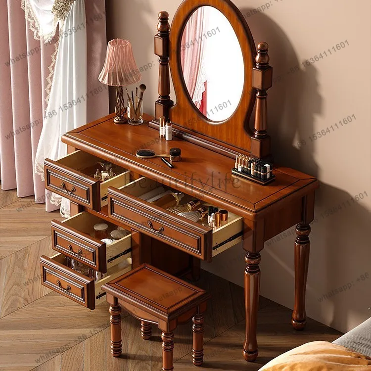 LJYAmerican retro solid wood dresser, modern simple light luxury dresser, bedroom storage cabinet integrated
LJYAmerican retro solid wood dresser, modern simple light luxury dresser, bedroom storage cabinet integrated