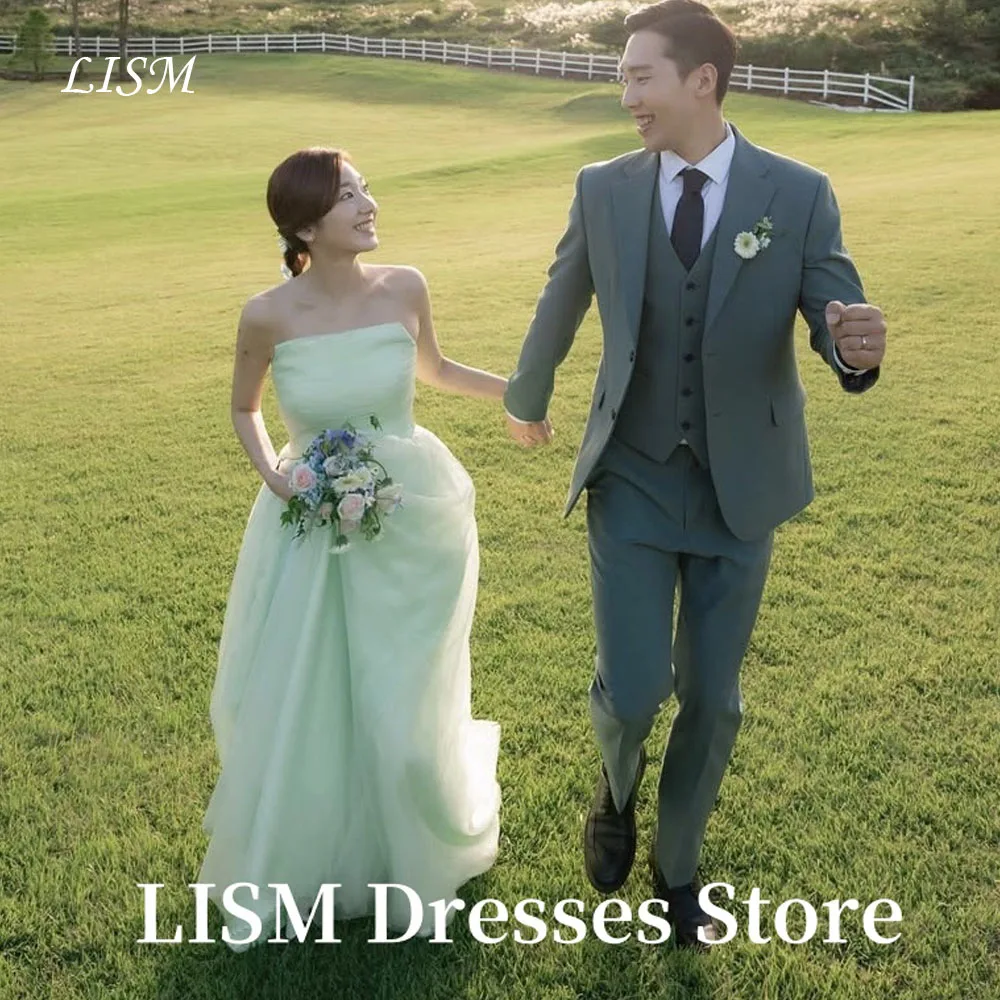 LISM Simple A-Line Korea Wedding Dresses Photo Shoot Tulle Sleeveless Floor Length Elegant Evening Gowns웨딩드레스 Customized Corsets
LISM Simple A-Line Korea Wedding Dresses Photo Shoot Tulle Sleeveless Floor Length Elegant Evening Gowns웨딩드레스 Customized Corsets