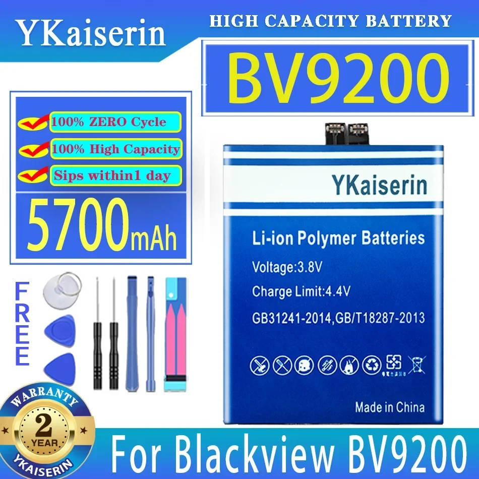 Сменный аккумулятор ykaisсеребрин 5700 мАч (Li556578JLY) для Blackview BV9200 мобильный телефон
Сменный аккумулятор ykaisсеребрин 5700 мАч (Li556578JLY) для Blackview BV9200 мобильный телефон