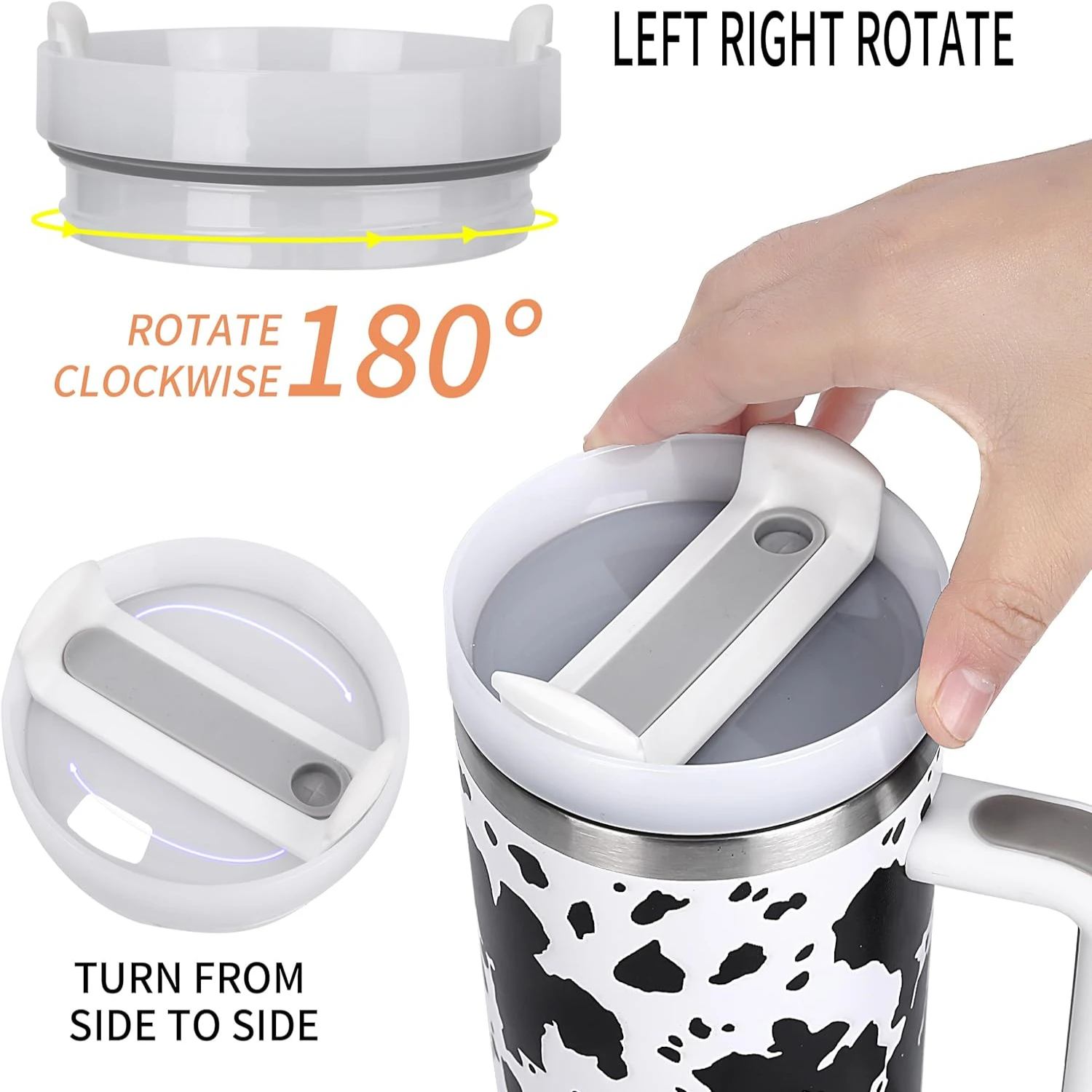 Perfect for all beverage needs, the stylish double vacuum insulated stainless steel tumbler in cow print design is ideal for tra
Perfect for all beverage needs, the stylish double vacuum insulated stainless steel tumbler in cow print design is ideal for tra