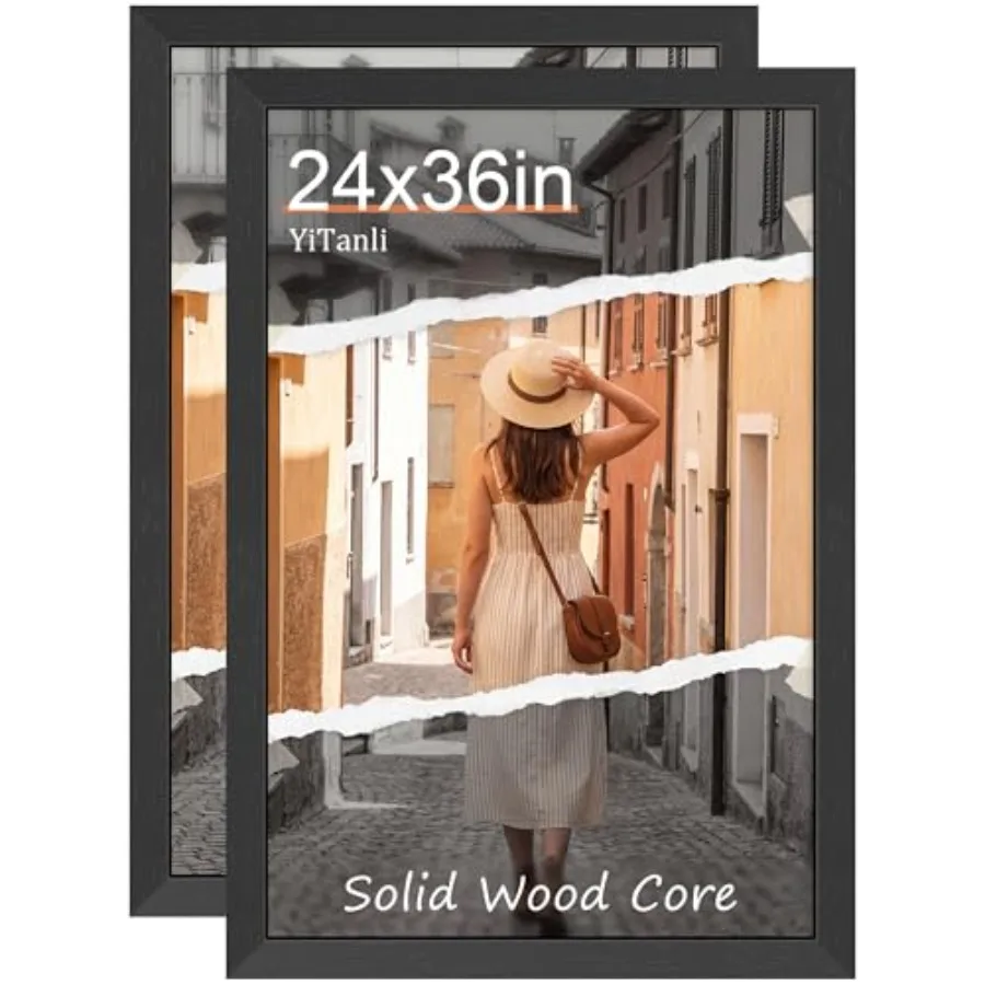 Solid Wood Poster Frame, Poster Frames 24 x 36 Inch for Pictures and Art Prints, Textured 36x24 Picture Frame Horizontal or Ver
Solid Wood Poster Frame, Poster Frames 24 x 36 Inch for Pictures and Art Prints, Textured 36x24 Picture Frame Horizontal or Ver