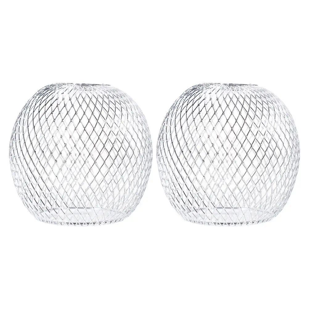 2Pcs Metal Light Globe Shade Open Style Pendant Lamp Shade Ceiling Fan Light Cover Decorative Protective Lampshade for Living
2Pcs Metal Light Globe Shade Open Style Pendant Lamp Shade Ceiling Fan Light Cover Decorative Protective Lampshade for Living