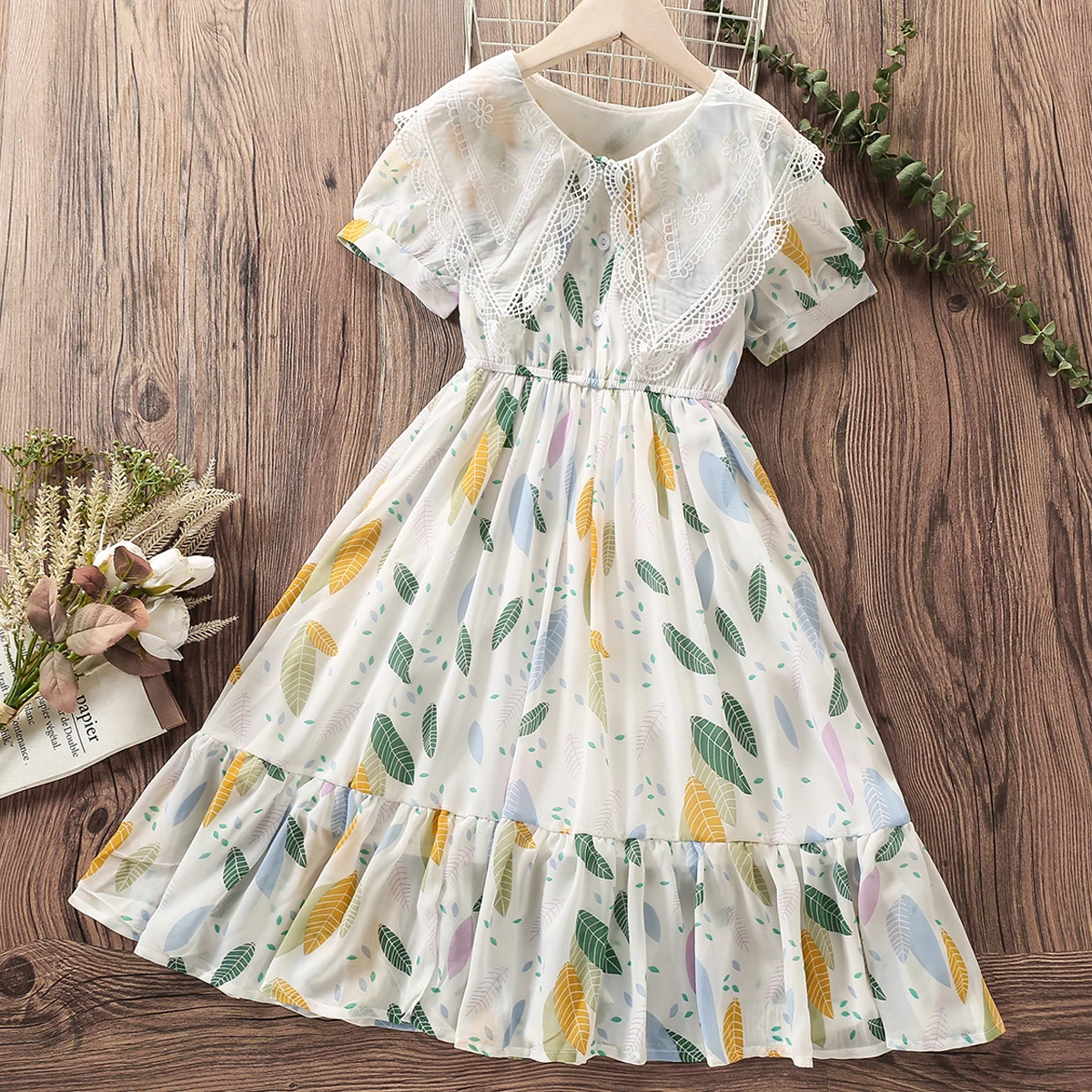 Summer Girls Floral Chiffon Dresses for Kids Clothes Baby Outfits Short Sleeve Teenagers Children Costumes 4 5 6 8 9 10 12 Years
Summer Girls Floral Chiffon Dresses for Kids Clothes Baby Outfits Short Sleeve Teenagers Children Costumes 4 5 6 8 9 10 12 Years