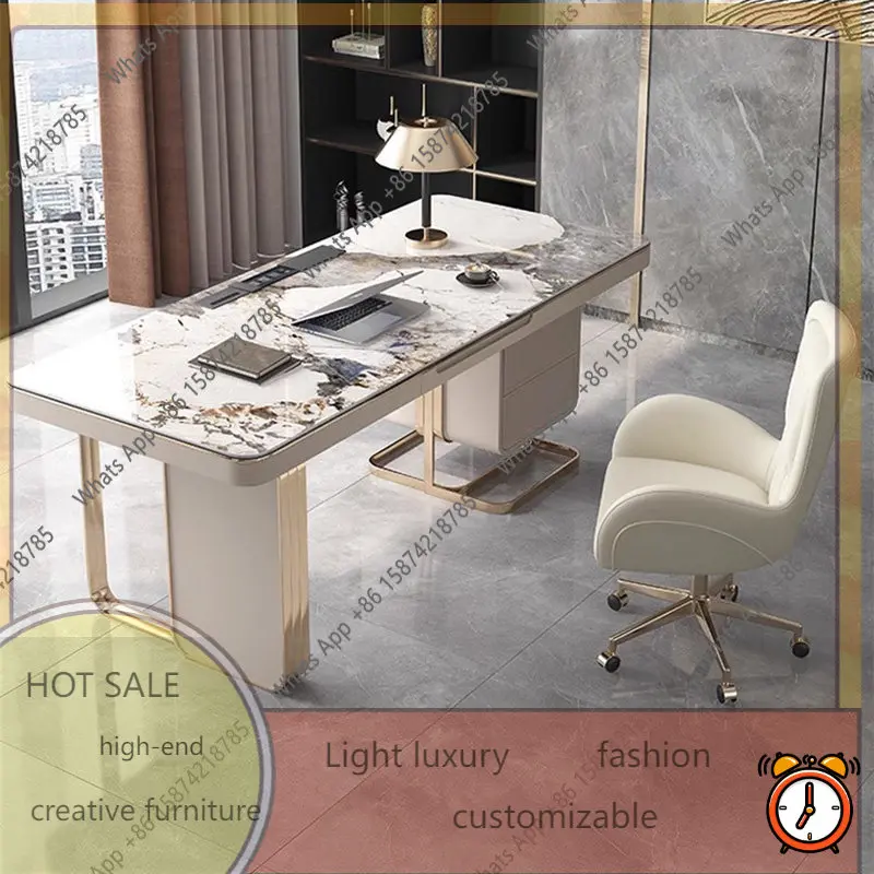 eY Desk light luxury modern minimalist style high-end rock slab office desk and chair computer designer study writing desk
eY Desk light luxury modern minimalist style high-end rock slab office desk and chair computer designer study writing desk