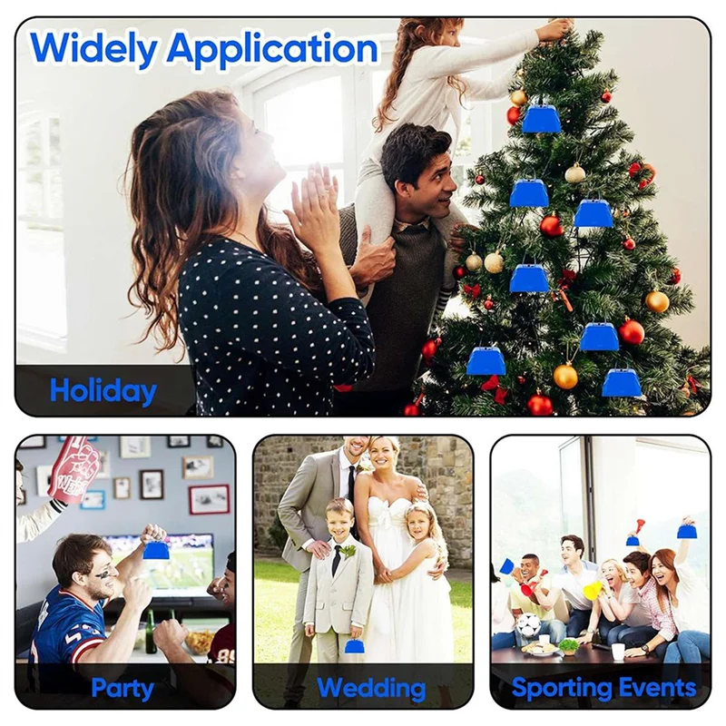 A74U Cow Bells Noise Makers Cheering Bell: 24 шт. Металлические колокольчики с ручкой для спортивных мероприятий — маленький громкий колокольчик синего цвета
A74U Cow Bells Noise Makers Cheering Bell: 24 шт. Металлические колокольчики с ручкой для спортивных мероприятий — маленький громкий колокольчик синего цвета