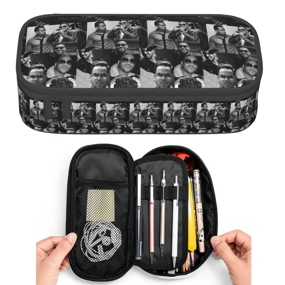 Latin Singer Romeo Santos Pencil Cases for Student Pen Box Pencil Bag Large Capacity Pencil Pouch Pen Holder
Latin Singer Romeo Santos Pencil Cases for Student Pen Box Pencil Bag Large Capacity Pencil Pouch Pen Holder