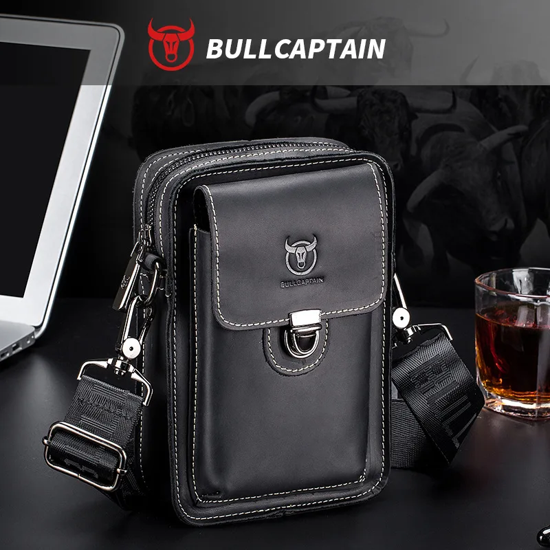 Brand Crazy Horse Leather Male Waist Pack Phone Pouch Bags Waist Bag Men's Small Chest Shoulder Belt Bag Back Pack
Brand Crazy Horse Leather Male Waist Pack Phone Pouch Bags Waist Bag Men's Small Chest Shoulder Belt Bag Back Pack