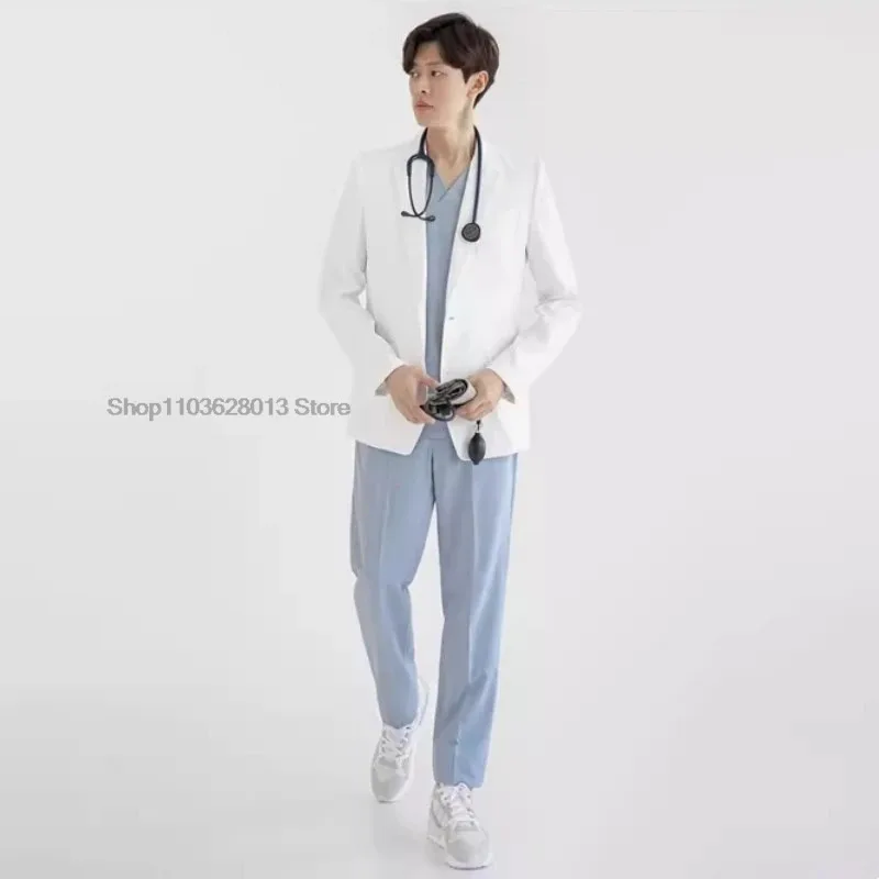 DY20 Медицинское пальто с длинными рукавами, мужские высококачественные топы-скрабы, больничное белое пальто, женская рабочая одежда для салона красоты, стоматолога полости рта25 
DY20 Медицинское пальто с длинными рукавами, мужские высококачественные топы-скрабы, больничное белое пальто, женская рабочая одежда для салона красоты, стоматолога полости рта25