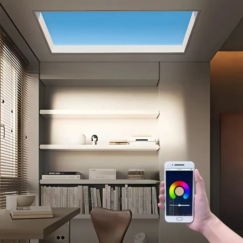 Modern Smart Living Room Panel Light Emitting Diode Light Decoration Integrated Ceiling Sky Blue Bedroom Ceiling Light
Modern Smart Living Room Panel Light Emitting Diode Light Decoration Integrated Ceiling Sky Blue Bedroom Ceiling Light