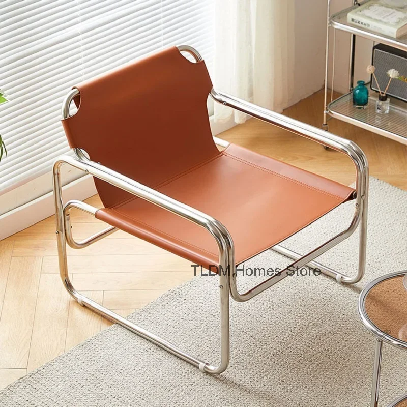 Single Sofa Chair Designer Bauhaus Casual Chair Stainless Steel Saddling Coffee Chair Shooting Prop New Dropshipping
Single Sofa Chair Designer Bauhaus Casual Chair Stainless Steel Saddling Coffee Chair Shooting Prop New Dropshipping