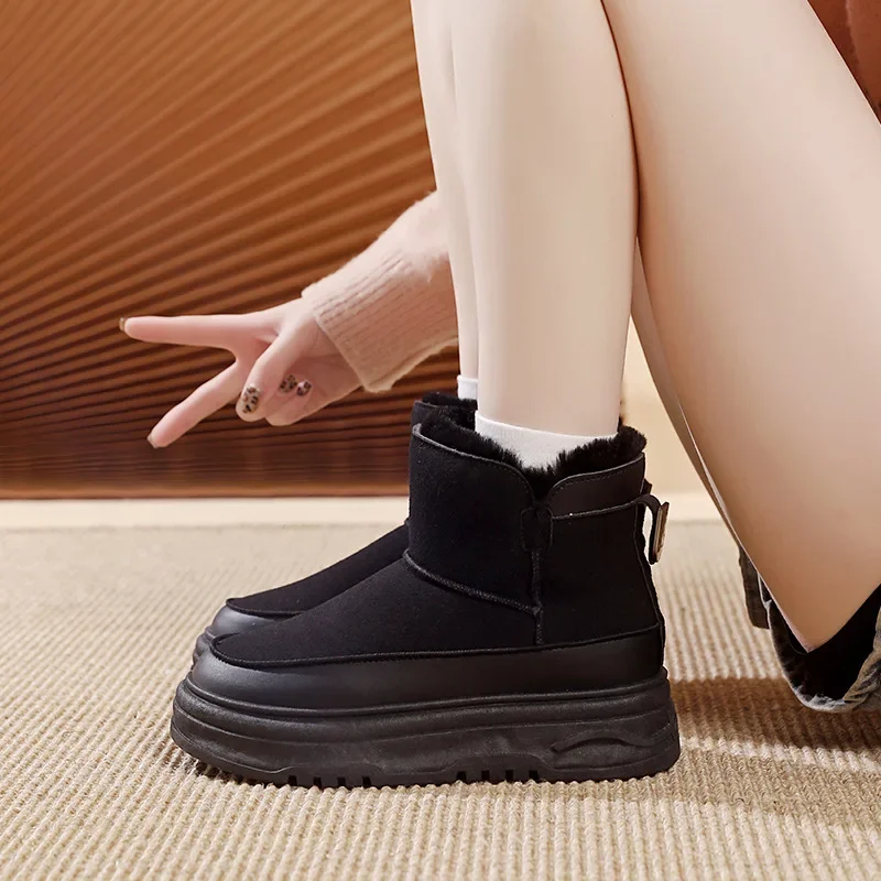 2024 Autumn and Winter New Cashmere Thick Sole Snow Boots Women's Fashion Casual Cotton Boots Non-slip Snow Cotton Shoes
2024 Autumn and Winter New Cashmere Thick Sole Snow Boots Women's Fashion Casual Cotton Boots Non-slip Snow Cotton Shoes
