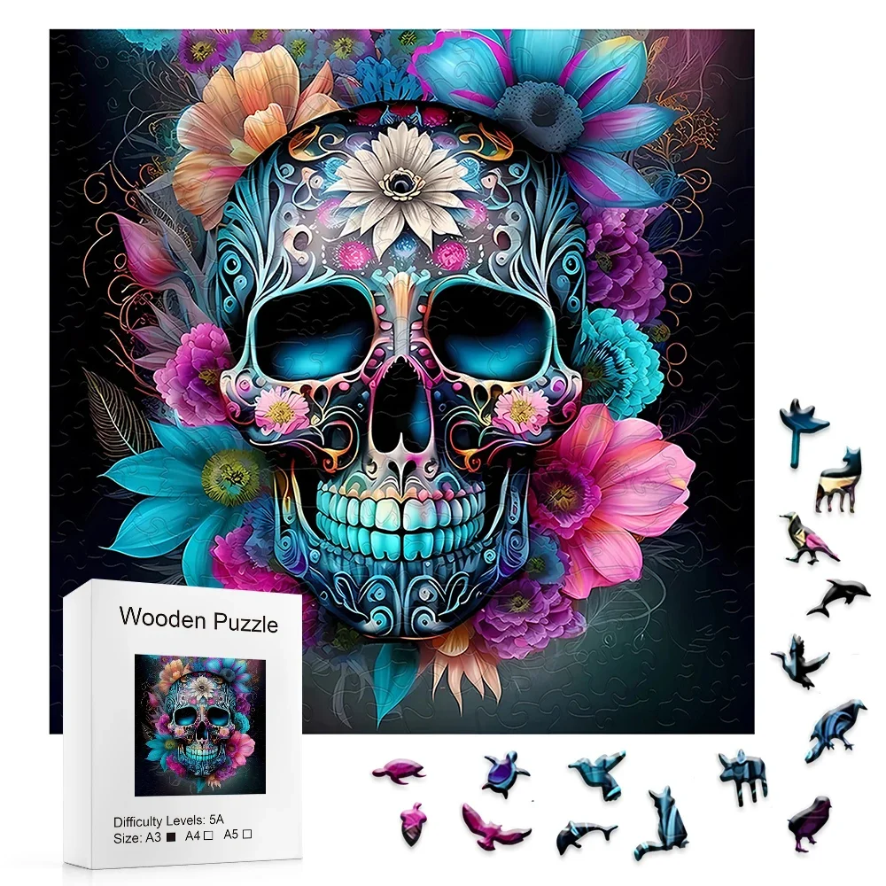 Halloween Skull Wooden Jigsaw Puzzles Special-shaped Animal Jigsaw Puzzles For Adults Decompression Round Super Hard High
Halloween Skull Wooden Jigsaw Puzzles Special-shaped Animal Jigsaw Puzzles For Adults Decompression Round Super Hard High