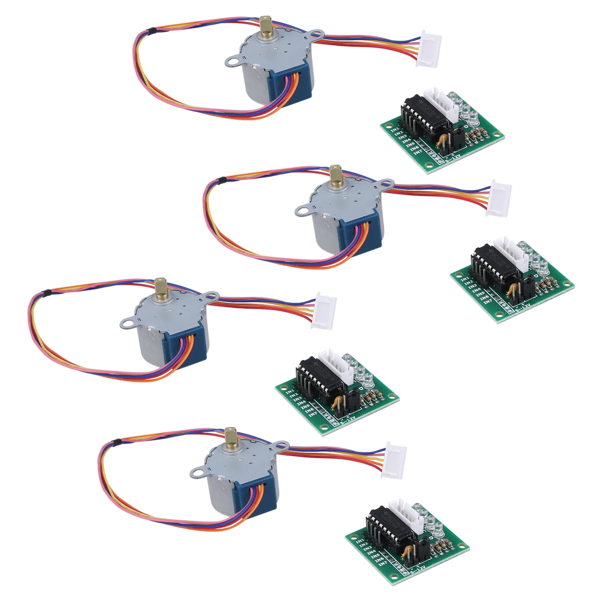 4Phase StepperMotor ULN2003DriverBoard Compatible4SetsGearMotors StandardInterface Pluggable DevelopmentBoard 3DPrintingParts 
4Phase StepperMotor ULN2003DriverBoard Compatible4SetsGearMotors StandardInterface Pluggable DevelopmentBoard 3DPrintingParts