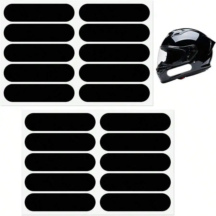 20pcs Motorcycle Helmet Reflective Stickers, High Visibility Black Safety Reflective Waterproof Decals Tapes Night Riding
20pcs Motorcycle Helmet Reflective Stickers, High Visibility Black Safety Reflective Waterproof Decals Tapes Night Riding