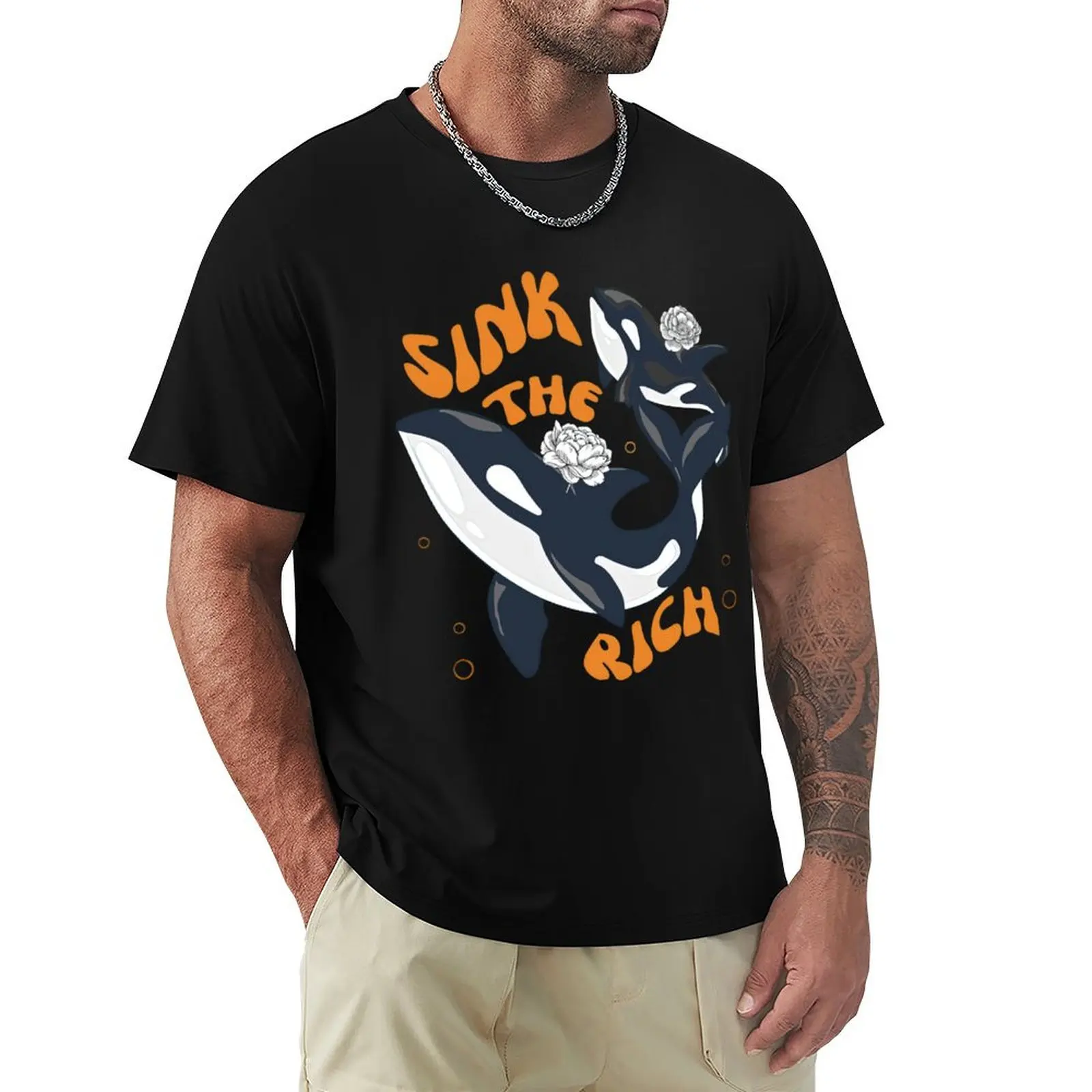 Sink The Rich - Gladis the Orca T-Shirt Work Short Sleeve Cotton Top
Sink The Rich - Gladis the Orca T-Shirt Work Short Sleeve Cotton Top