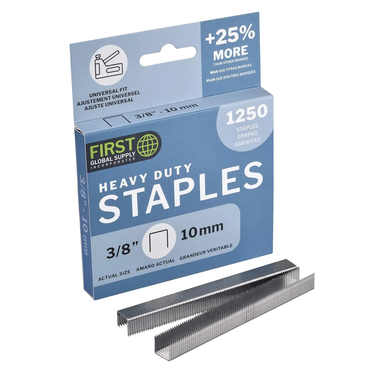 Heavy Duty Saw Point Staples - 3/8" 10mm T50 for Strong Hold, Stainless Option, 1,250 Pack
Heavy Duty Saw Point Staples - 3/8" 10mm T50 for Strong Hold, Stainless Option, 1,250 Pack