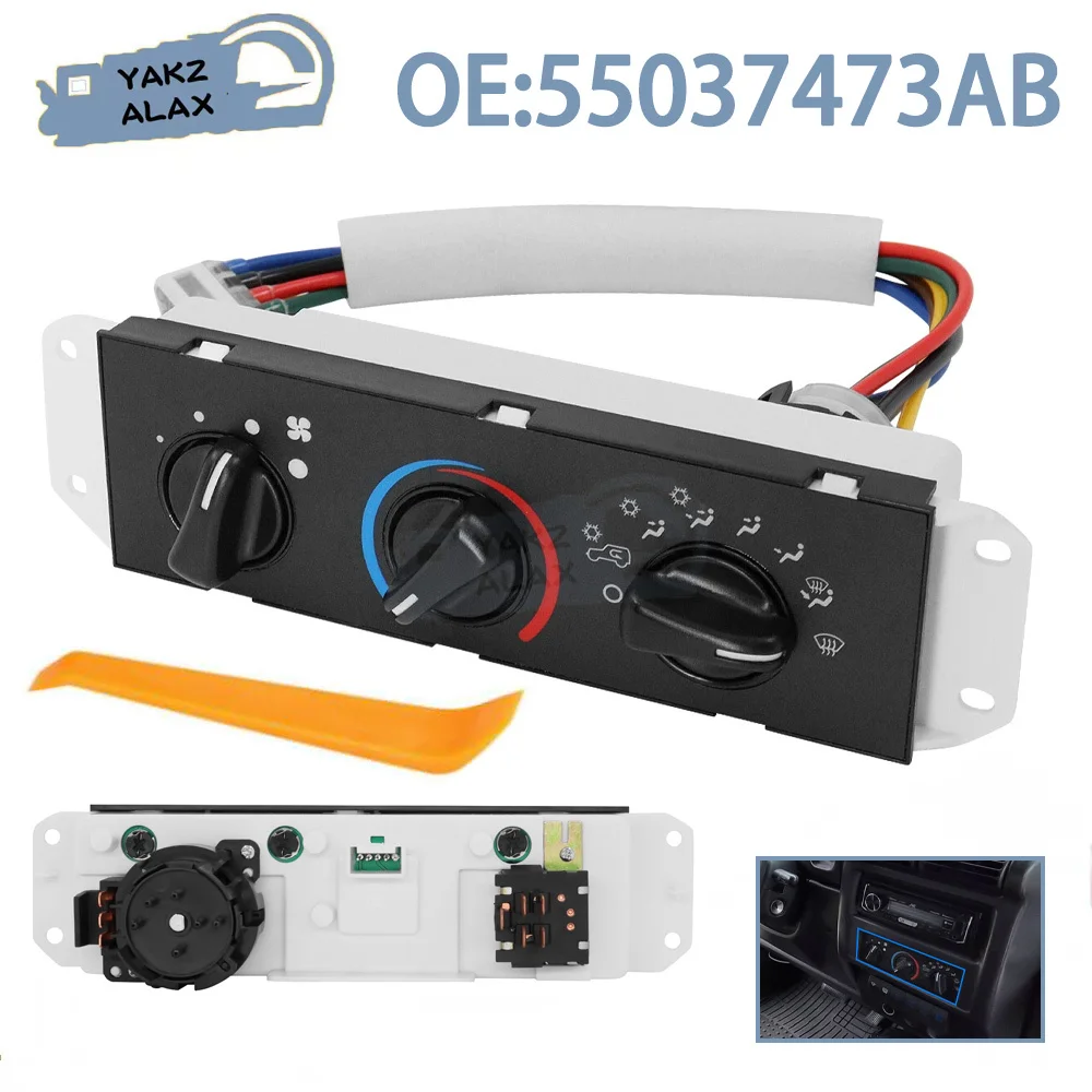 55037473AB Модуль климат-контроля обогревателя переменного тока, кнопка переключения для Jeep TJ Wrangler 1999 2000 2001 2002 2003 2004, автомобильные аксессуары
55037473AB Модуль климат-контроля обогревателя переменного тока, кнопка переключения для Jeep TJ Wrangler 1999 2000 2001 2002 2003 2004, автомобильные аксессуары