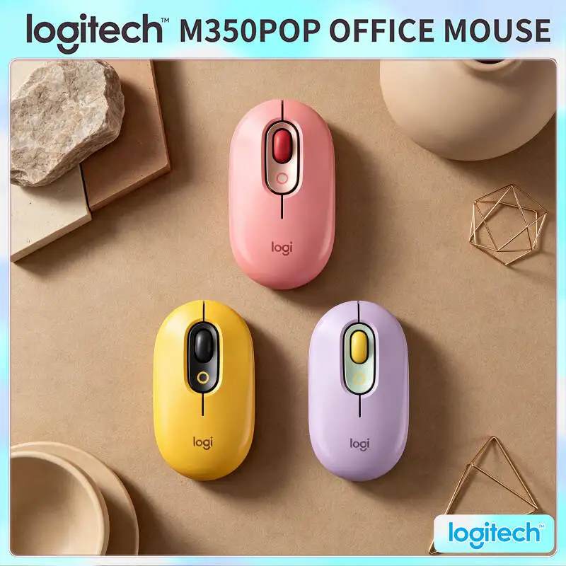 Logitech M350 POP Mouse High-Precision 1000 DPI Bluetooth USB Silent Scroll for Business Laptop and Corporate Office PC
Logitech M350 POP Mouse High-Precision 1000 DPI Bluetooth USB Silent Scroll for Business Laptop and Corporate Office PC