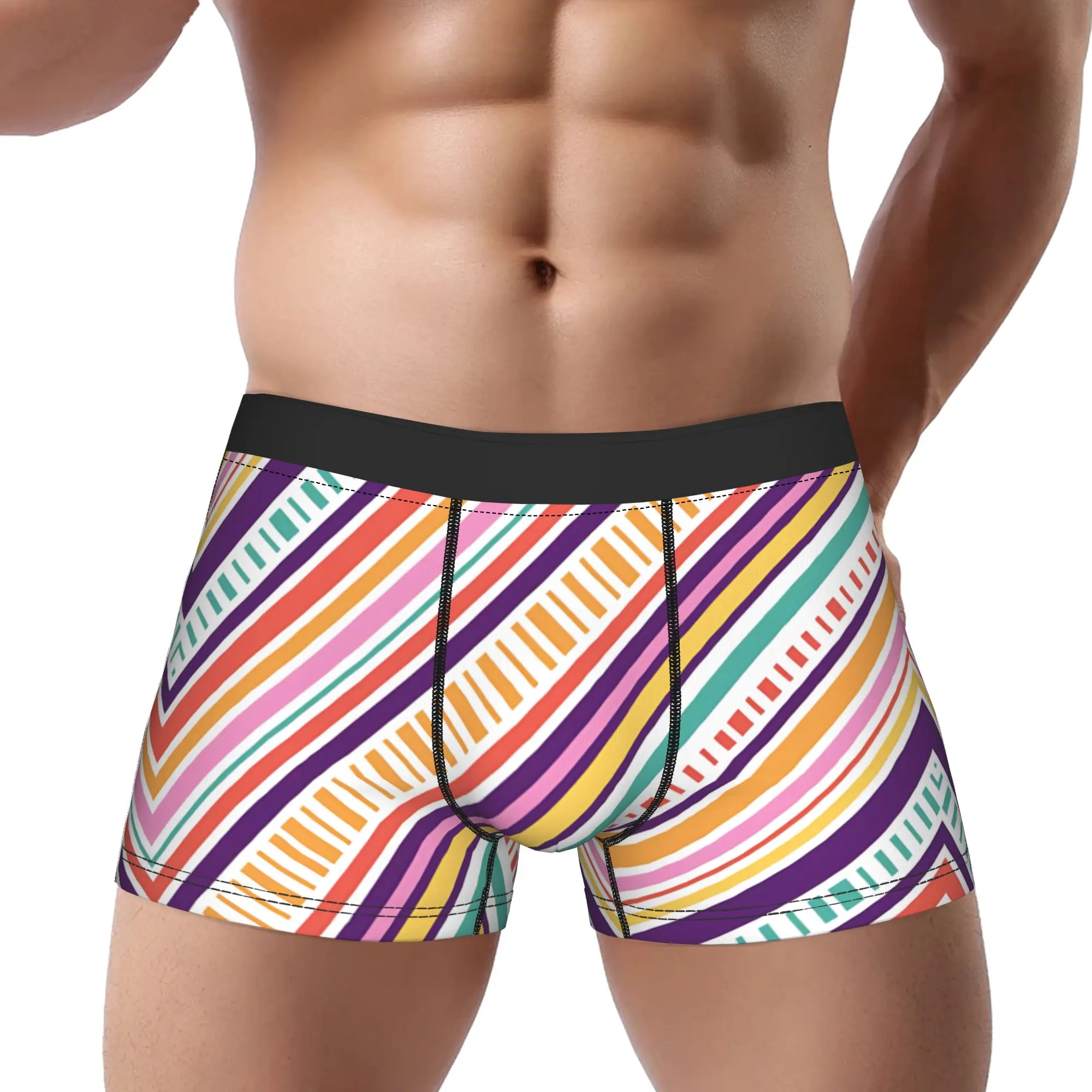1piece Ombre Swirl Stripe Color Block Print Underpants Homme Panties Man Underwear Ventilate Shorts
1piece Ombre Swirl Stripe Color Block Print Underpants Homme Panties Man Underwear Ventilate Shorts