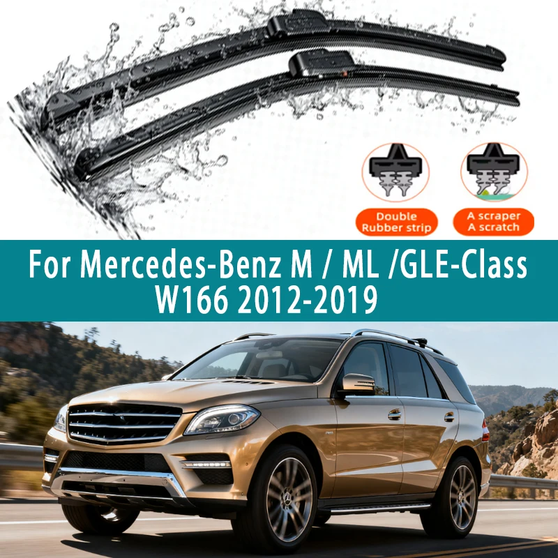 LHD Front Windshield Wiper Blades For Mercedes-Benz M / ML /GLE-Class W166 2012-2019 3PC Windshield 26"24" Accessories
LHD Front Windshield Wiper Blades For Mercedes-Benz M / ML /GLE-Class W166 2012-2019 3PC Windshield 26"24" Accessories