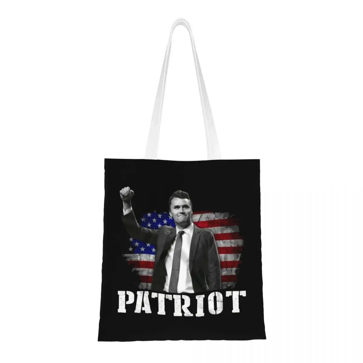 Charlie Kirk A True Patriot Canvas Tote Bag Reusable Large Capacity Shopping Bags for Unisex
Charlie Kirk A True Patriot Canvas Tote Bag Reusable Large Capacity Shopping Bags for Unisex