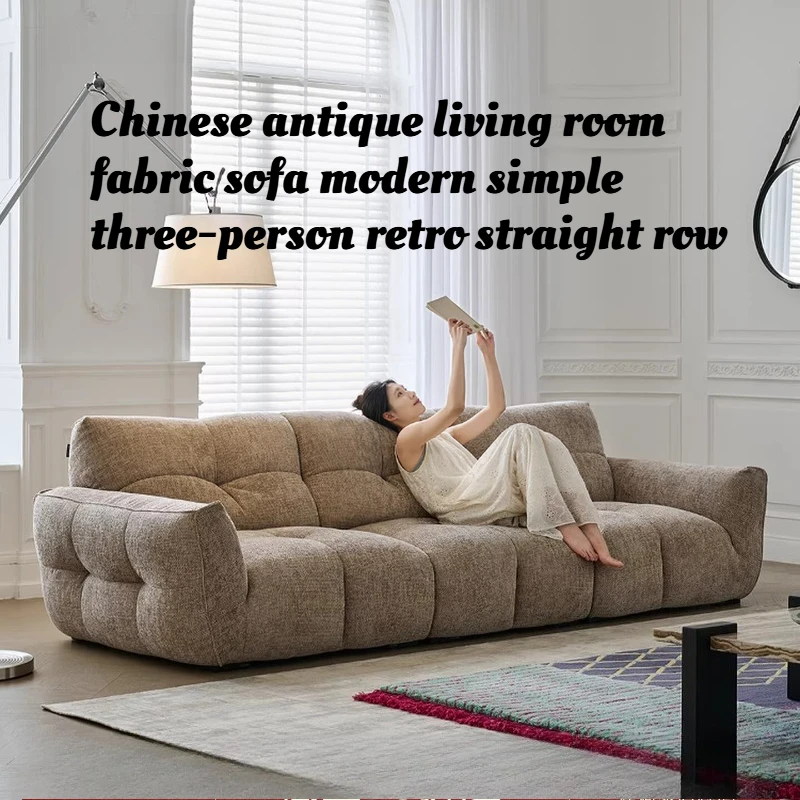 Vintage Style Living Room Fabric Sofa Modern Minimalist Retro Straight Sofa Nordic Design Comfort Cozy Home Apartment Reading
Vintage Style Living Room Fabric Sofa Modern Minimalist Retro Straight Sofa Nordic Design Comfort Cozy Home Apartment Reading