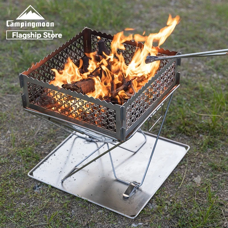 CAMPINGMOON TKB-315-CU Outdoor stainless steel cube-shaped fireproof windbreak guard for camping barbecue grill
CAMPINGMOON TKB-315-CU Outdoor stainless steel cube-shaped fireproof windbreak guard for camping barbecue grill