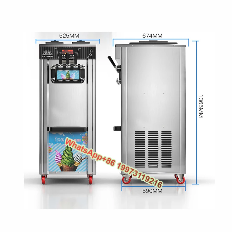 DIY Freestanding Pre-Cooling Keeping Fresh Stand Stainless Steel Ice Cream Machine Automatic Cleaning Soft Serve Ice Cream Maker
DIY Freestanding Pre-Cooling Keeping Fresh Stand Stainless Steel Ice Cream Machine Automatic Cleaning Soft Serve Ice Cream Maker
