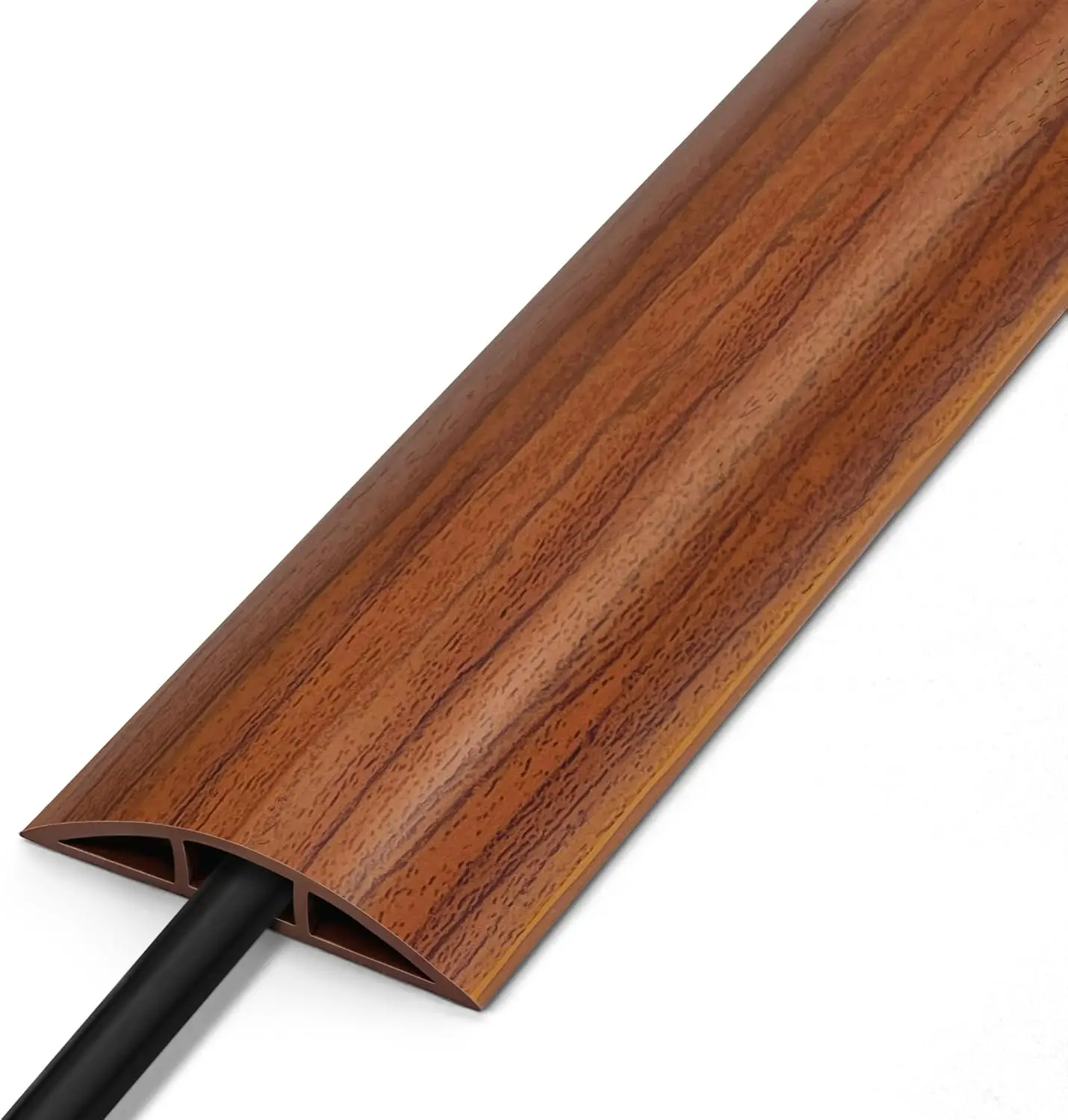 Floor Cord Cover 4FT, Walnut Wood Cord Hider, Soft PVC Protector, Cable Channel 0.47"x0.24"
Floor Cord Cover 4FT, Walnut Wood Cord Hider, Soft PVC Protector, Cable Channel 0.47"x0.24"