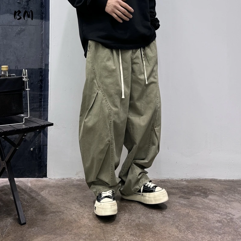 Mens American Vintage Cotton Baggy Cargo Pants Korean Style Oversized Casual High Quality Plus Size Trousers Streetwear Trendy
Mens American Vintage Cotton Baggy Cargo Pants Korean Style Oversized Casual High Quality Plus Size Trousers Streetwear Trendy