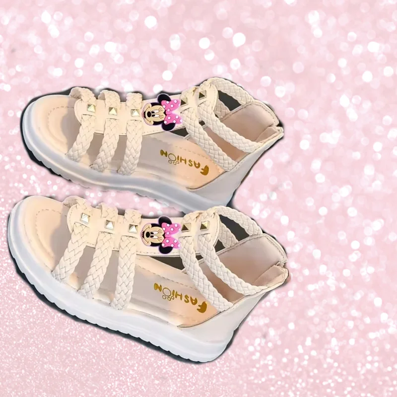 Сандалии для девочек Disney, детская летняя новая весенняя повседневная обувь с Микки Маусом и Минни, пляжная обувь принцессы на мягкой подошве, тапочки с героями мультфильмов
Сандалии для девочек Disney, детская летняя новая весенняя повседневная обувь с Микки Маусом и Минни, пляжная обувь принцессы на мягкой подошве, тапочки с героями мультфильмов