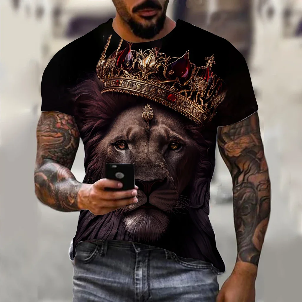 Lion Graphics 3D Print Fashion Tiger Short Sleeve Men's Clothing Oversized Wolf T-shirts Streetwear Summer Men's Vintage T Shi
Lion Graphics 3D Print Fashion Tiger Short Sleeve Men's Clothing Oversized Wolf T-shirts Streetwear Summer Men's Vintage T Shi