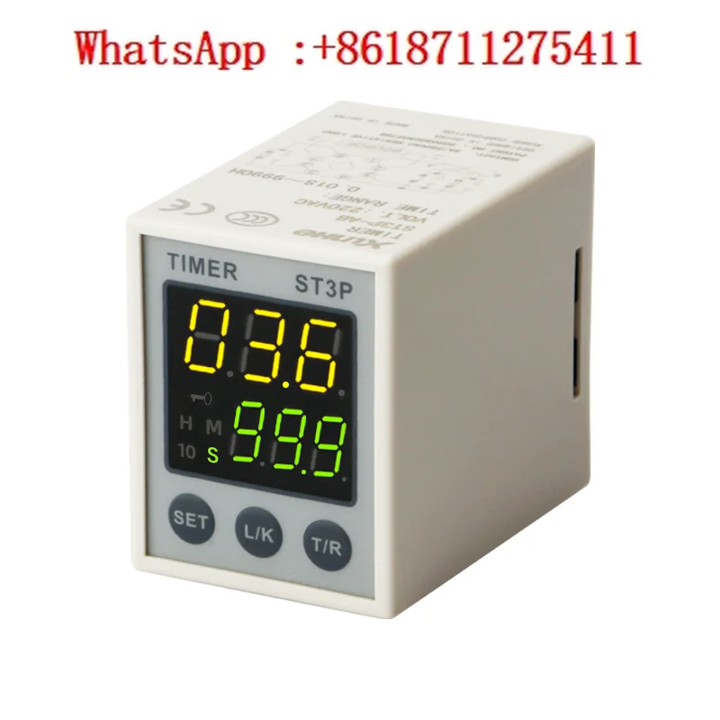 ST3P cycle digital display power on delay time relay 220V AC 24V digital small adjustable JSZ3A
ST3P cycle digital display power on delay time relay 220V AC 24V digital small adjustable JSZ3A