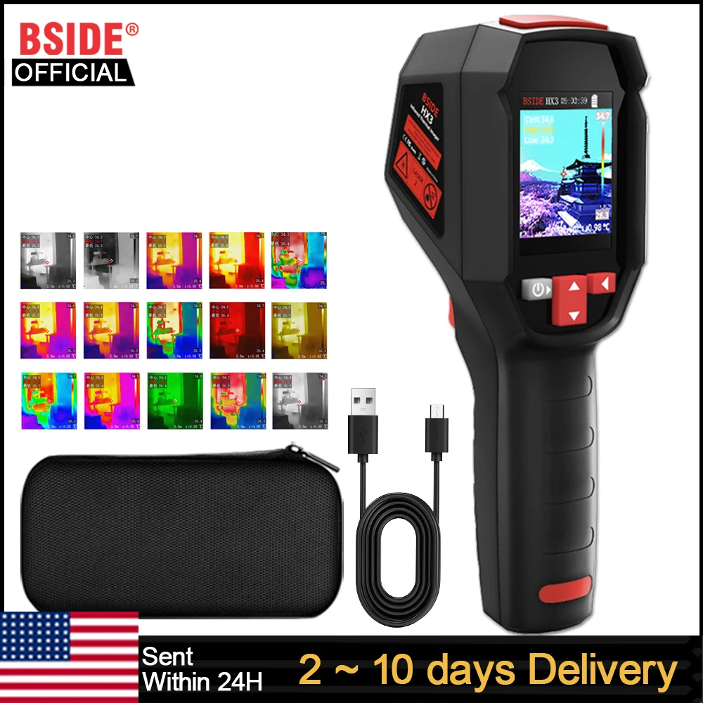 Тепловизионная камера BSIDE New Thermal Imaging Camera Industrial HX3 -20-550C с HD-разрешением для инспекции печатных плат, труб и обеспечения пожарной безопасности
Тепловизионная камера BSIDE New Thermal Imaging Camera Industrial HX3 -20-550C с HD-разрешением для инспекции печатных плат, труб и обеспечения пожарной безопасности