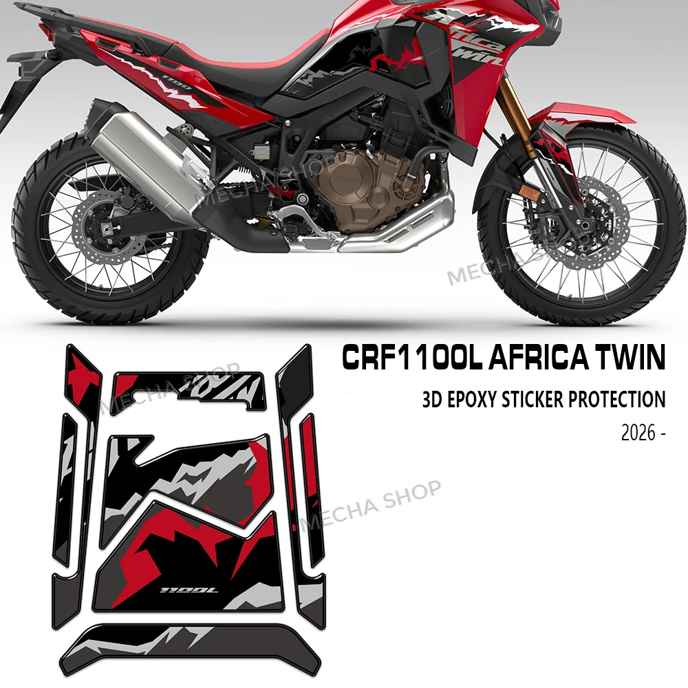 3D Resin Sticker Protection Kit for Africa Twin CRF 1100 L 2026 Accessories Motorcycle Decals
3D Resin Sticker Protection Kit for Africa Twin CRF 1100 L 2026 Accessories Motorcycle Decals