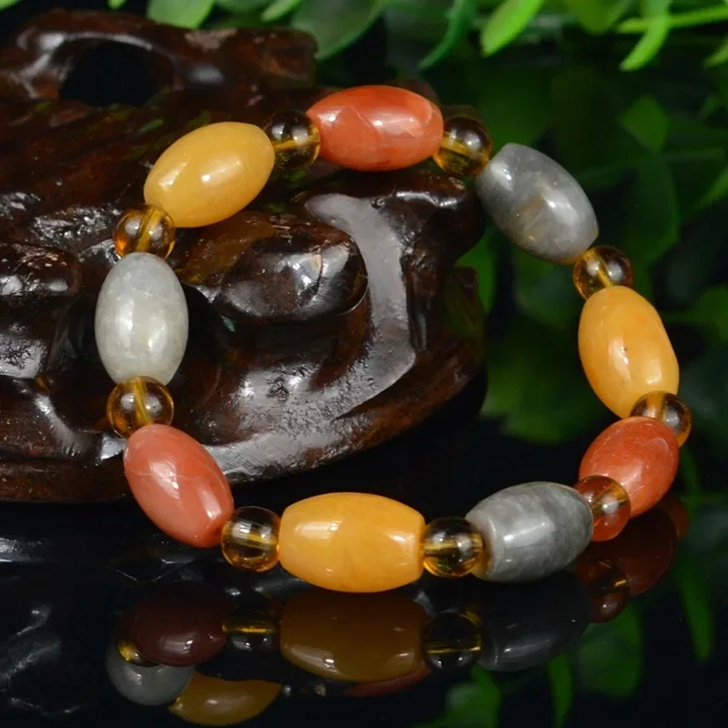 Natural Gold Silk White Jade Beads Bracelet Chinese Painting Bracelet Raw Stone Seed Material Jewelry Bangle Accessories
Natural Gold Silk White Jade Beads Bracelet Chinese Painting Bracelet Raw Stone Seed Material Jewelry Bangle Accessories
