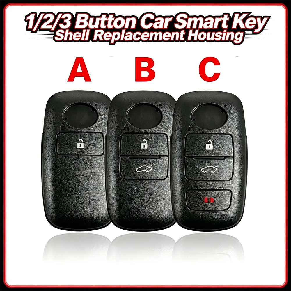 1/2/3 Button Car Smart Key Shell Replacement Housing For Toyota for Yari Hybrid Remote Fob Cover No Chip Car Accessory Key Parts
1/2/3 Button Car Smart Key Shell Replacement Housing For Toyota for Yari Hybrid Remote Fob Cover No Chip Car Accessory Key Parts