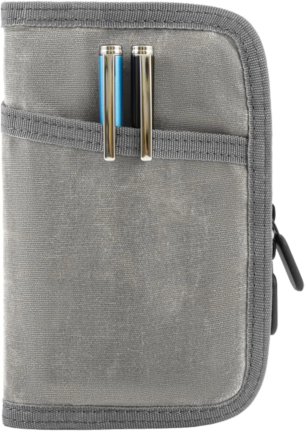 Water Resistant Pocket Notebook Cover for 3.5x5.5 Journals, Waxed Canvas with Pen Holder & Card Slots
Water Resistant Pocket Notebook Cover for 3.5x5.5 Journals, Waxed Canvas with Pen Holder & Card Slots