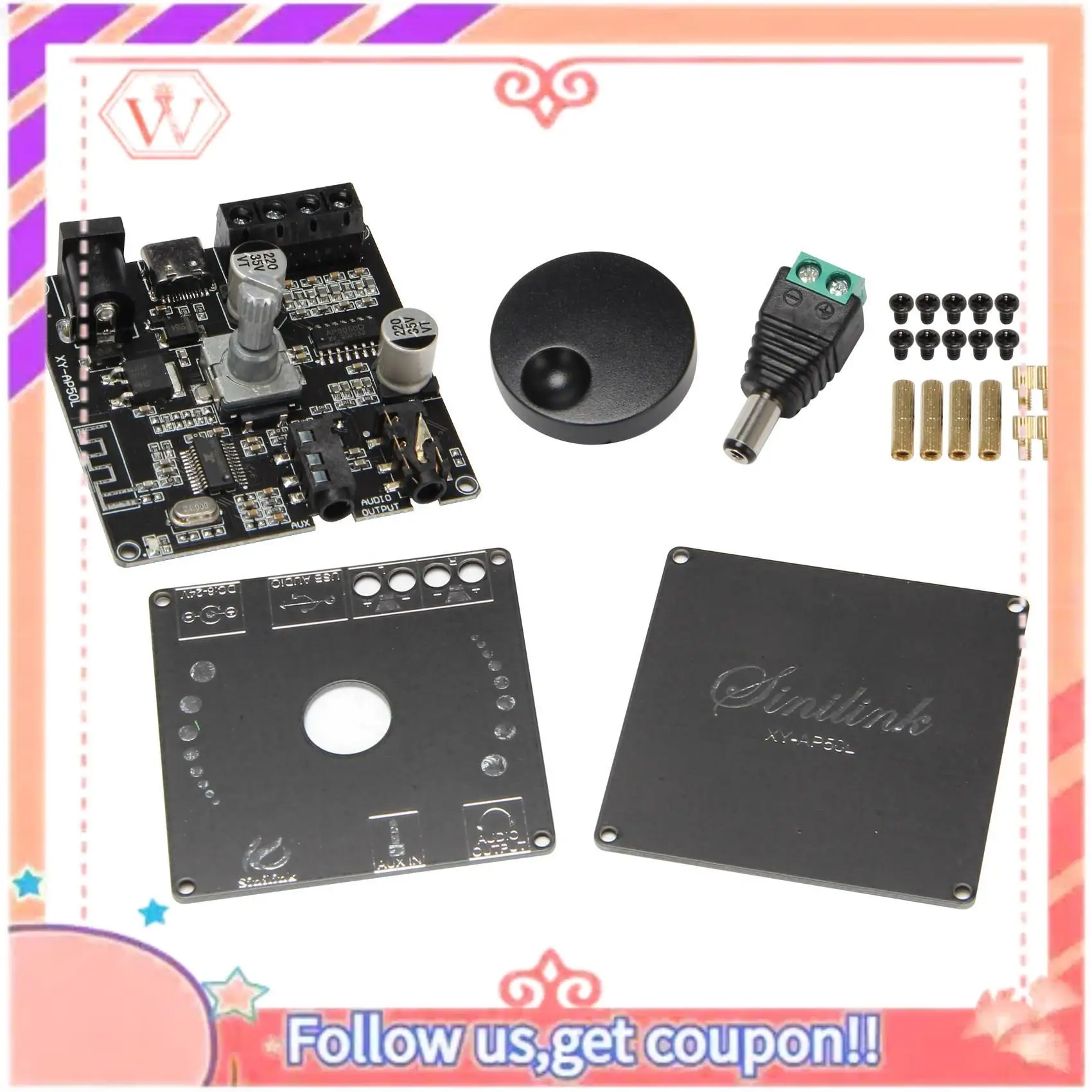 Upgraded 4X XY-AP50L Mini Bluetooth 5.0 50W+50W Wireless Audio Power Digital Amplifier Board Stereo Amp 3.5MM AUX USB APP
Upgraded 4X XY-AP50L Mini Bluetooth 5.0 50W+50W Wireless Audio Power Digital Amplifier Board Stereo Amp 3.5MM AUX USB APP