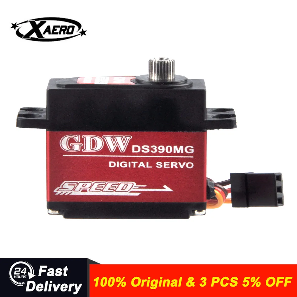 GDW Digital Servo Digital High Voltage Medium torque steel gear aircraft model fixed wing servo
GDW Digital Servo Digital High Voltage Medium torque steel gear aircraft model fixed wing servo