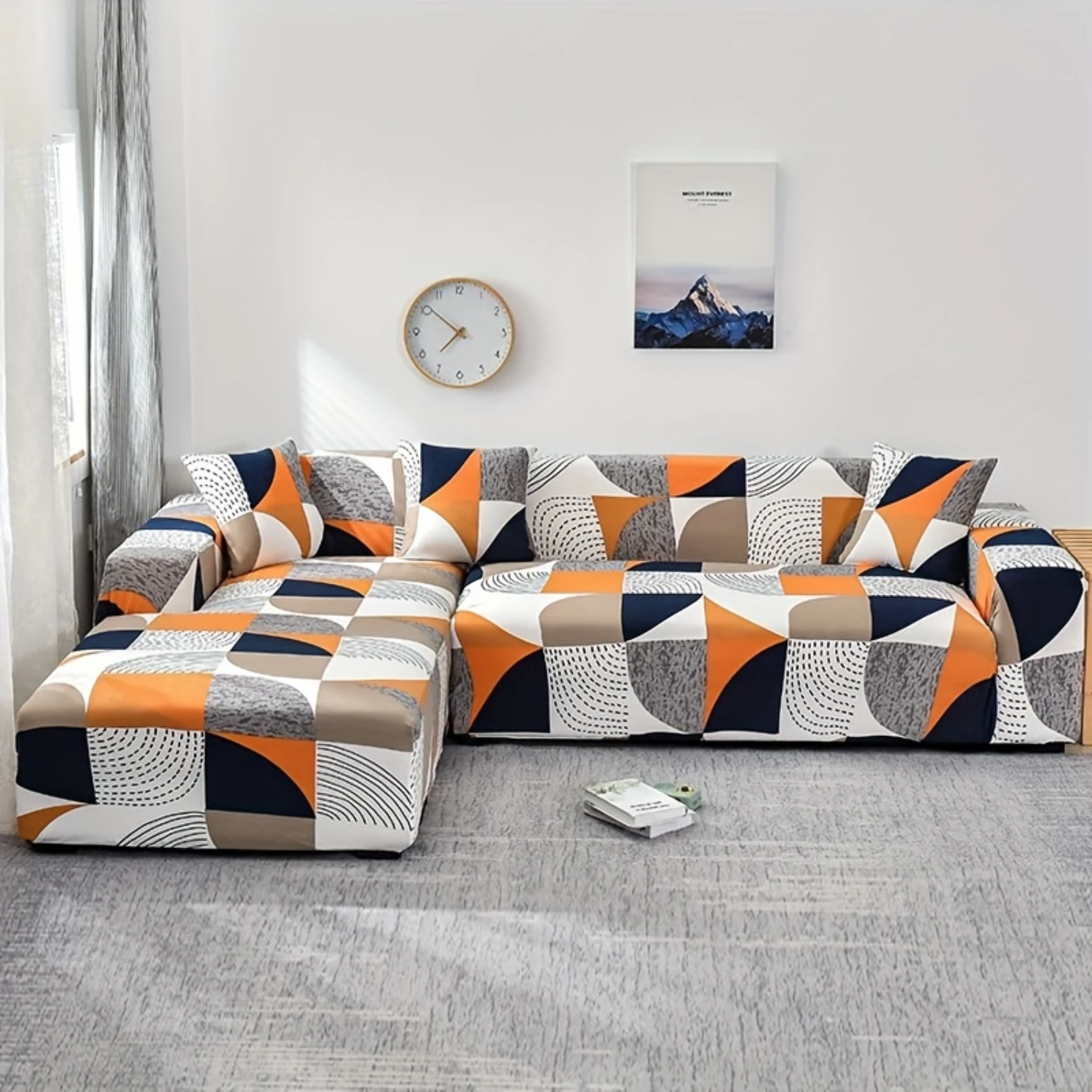 1pc Stretch Geometric Sofa Slipcover - Stain-resistant & Durable Spandex Protector - Universal Fit for Bedroom, Office & Living
1pc Stretch Geometric Sofa Slipcover - Stain-resistant & Durable Spandex Protector - Universal Fit for Bedroom, Office & Living