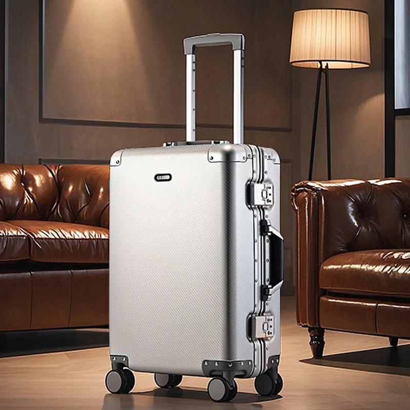 All Aluminium Magnesium Alloy Suitcase 26'' Trolley Case 20 inch Boarding Box Business Metal Luggage TSA Lock Lightweight Wheels
All Aluminium Magnesium Alloy Suitcase 26'' Trolley Case 20 inch Boarding Box Business Metal Luggage TSA Lock Lightweight Wheels
