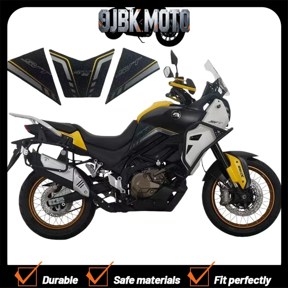 【Perfect fit】Fuel tank stickers/decals for QJMOTOR SVT 650 modification, anti-slip and anti-scratch.
【Perfect fit】Fuel tank stickers/decals for QJMOTOR SVT 650 modification, anti-slip and anti-scratch.