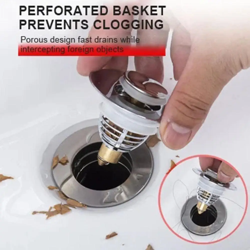 Universal Washbasin Plug Stopper Bounce Up Drain Filter Shower Sink Filter Plug Hair Catcher Kitchen Bathtub Sink Strainer Plug
Universal Washbasin Plug Stopper Bounce Up Drain Filter Shower Sink Filter Plug Hair Catcher Kitchen Bathtub Sink Strainer Plug
