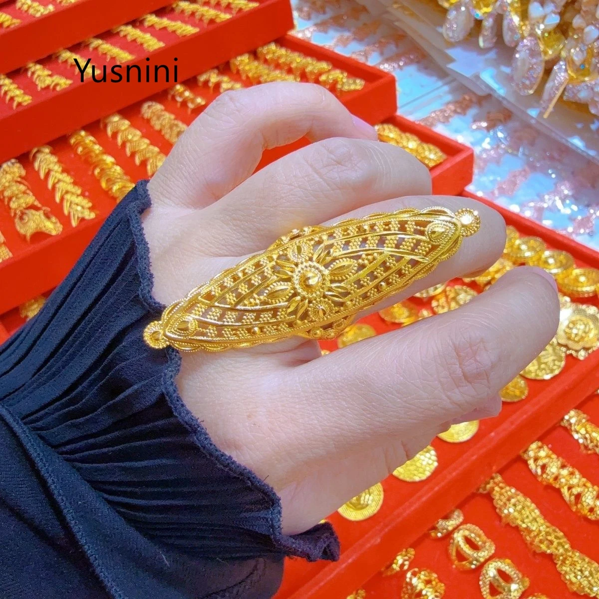 Hot selling Dubai Jewelry New 24K Gold-Plated Necklace Earrings Rings Wedding Party Accessories Women's Jewelry Set YY10209
Hot selling Dubai Jewelry New 24K Gold-Plated Necklace Earrings Rings Wedding Party Accessories Women's Jewelry Set YY10209