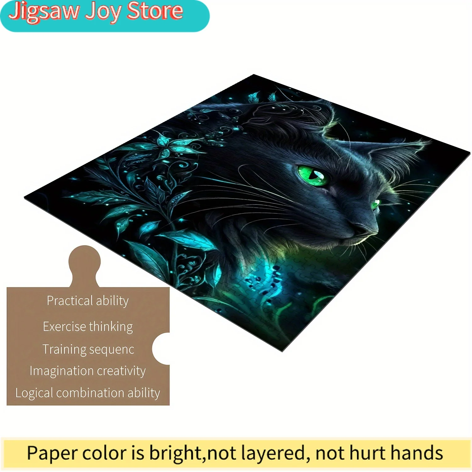 Высококачественные пазлы для семейного досуга, деревянные поделки в стиле фэнтези с изображением черного кота, с идеальным соединением деталей.
Высококачественные пазлы для семейного досуга, деревянные поделки в стиле фэнтези с изображением черного кота, с идеальным соединением деталей.