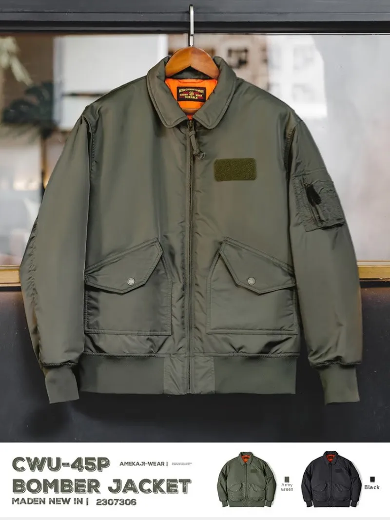 Мужская куртка-бомбер Maden American Retro CWU45P из утолщенного хлопка, осенняя рабочая одежда, приталенный крой, на липучках, молодежный тренд
Мужская куртка-бомбер Maden American Retro CWU45P из утолщенного хлопка, осенняя рабочая одежда, приталенный крой, на липучках, молодежный тренд