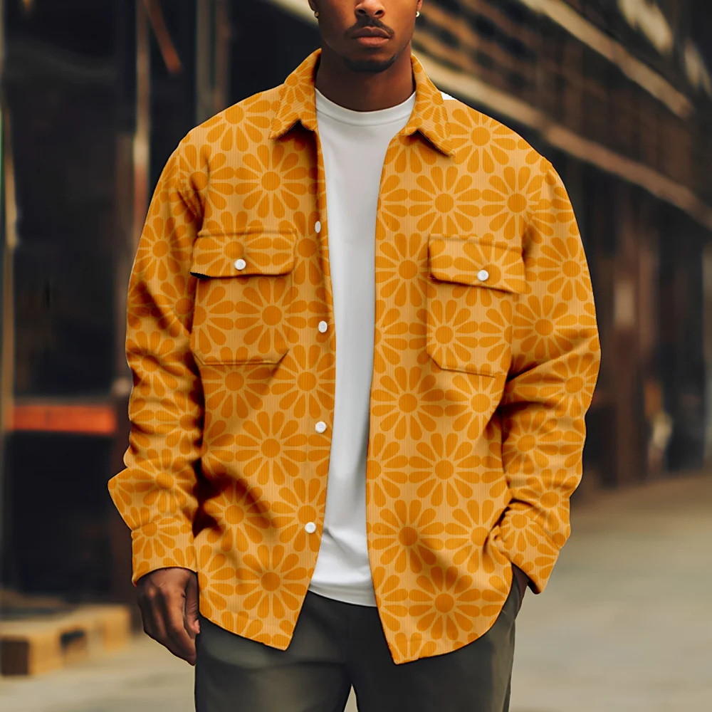 Cool Men's Yellow Jacket Magritte Long Sleeve Turn-down Collar Button Coat Casual Streetwear
Cool Men's Yellow Jacket Magritte Long Sleeve Turn-down Collar Button Coat Casual Streetwear